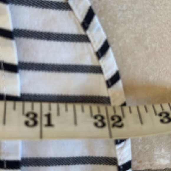 Perfect Striped Black and White Women's Blouse - Picture 6 of 7